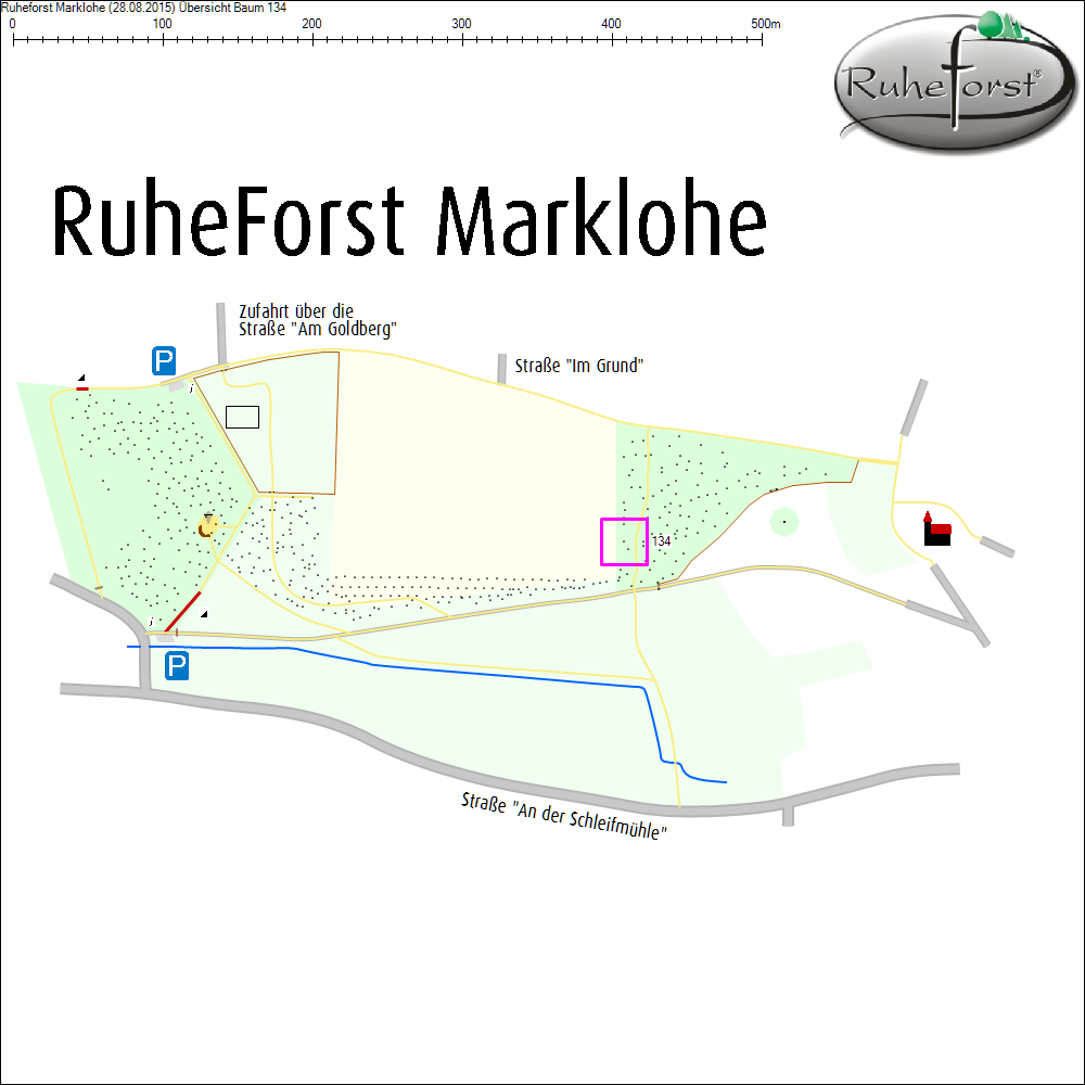 &Uuml;bersichtskarte zu Baum 134