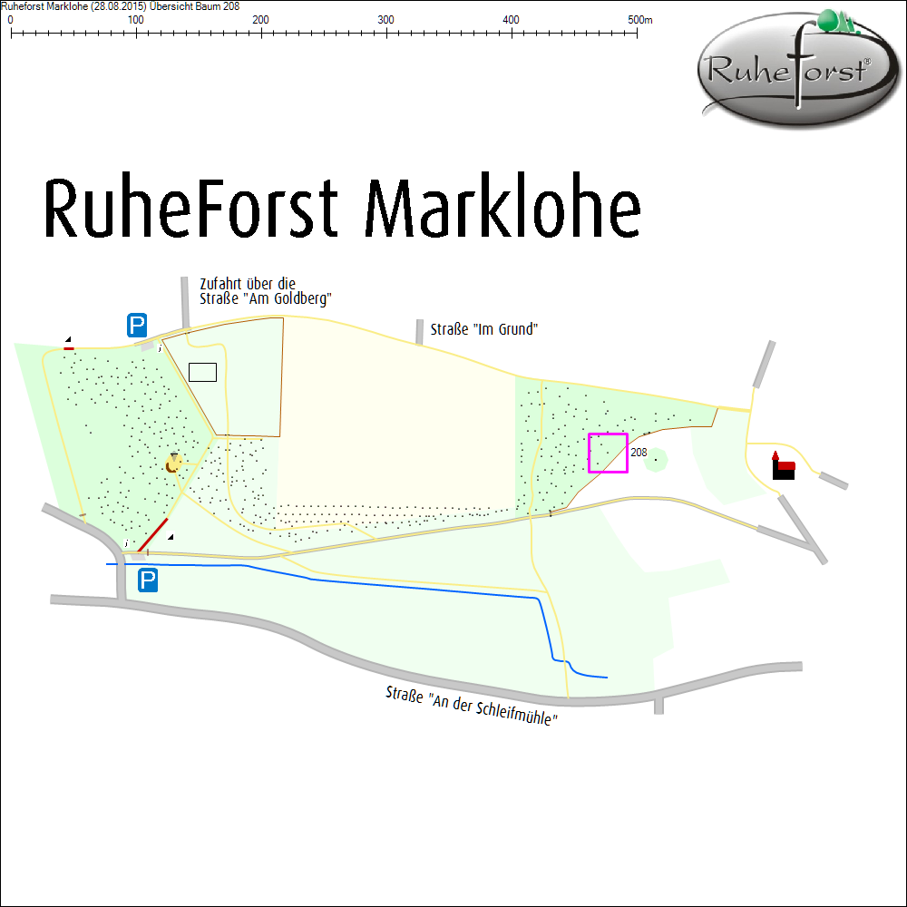 &Uuml;bersichtskarte zu Baum 208
