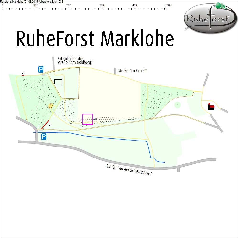 &Uuml;bersichtskarte zu Baum 283