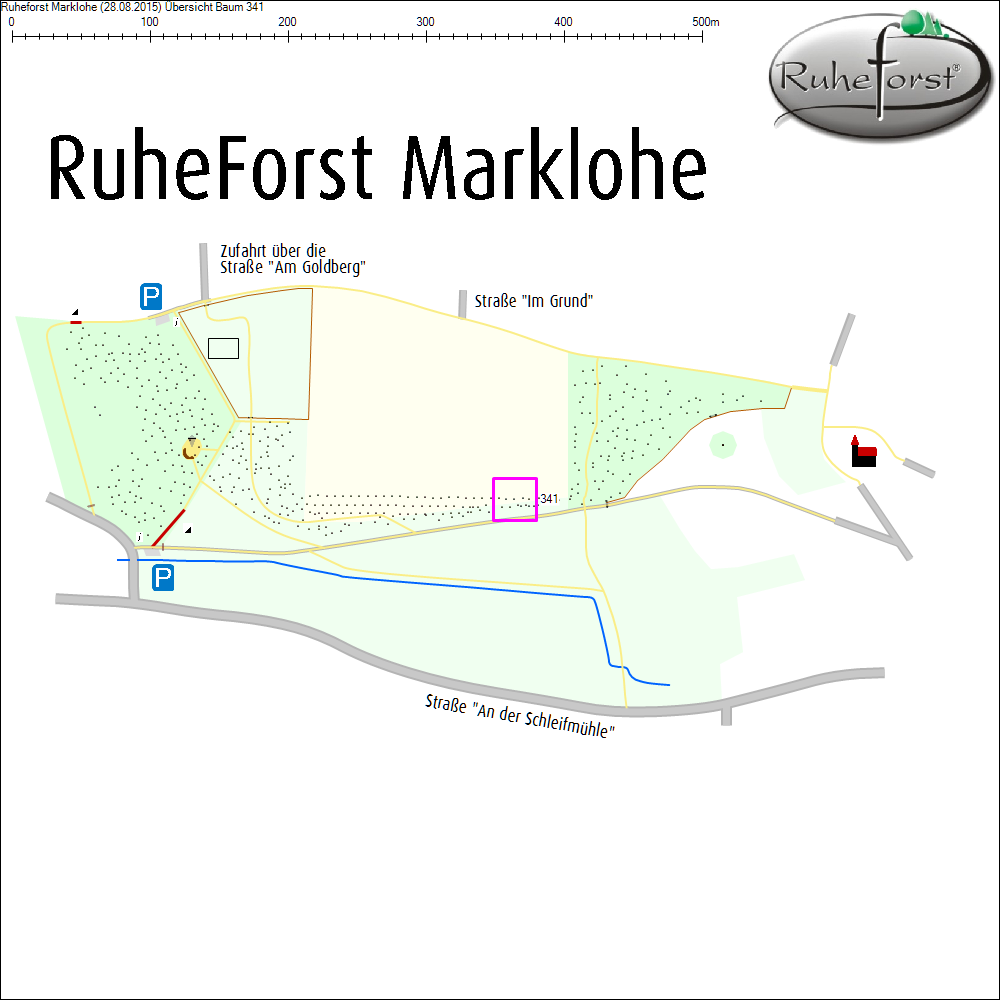 &Uuml;bersichtskarte zu Baum 341