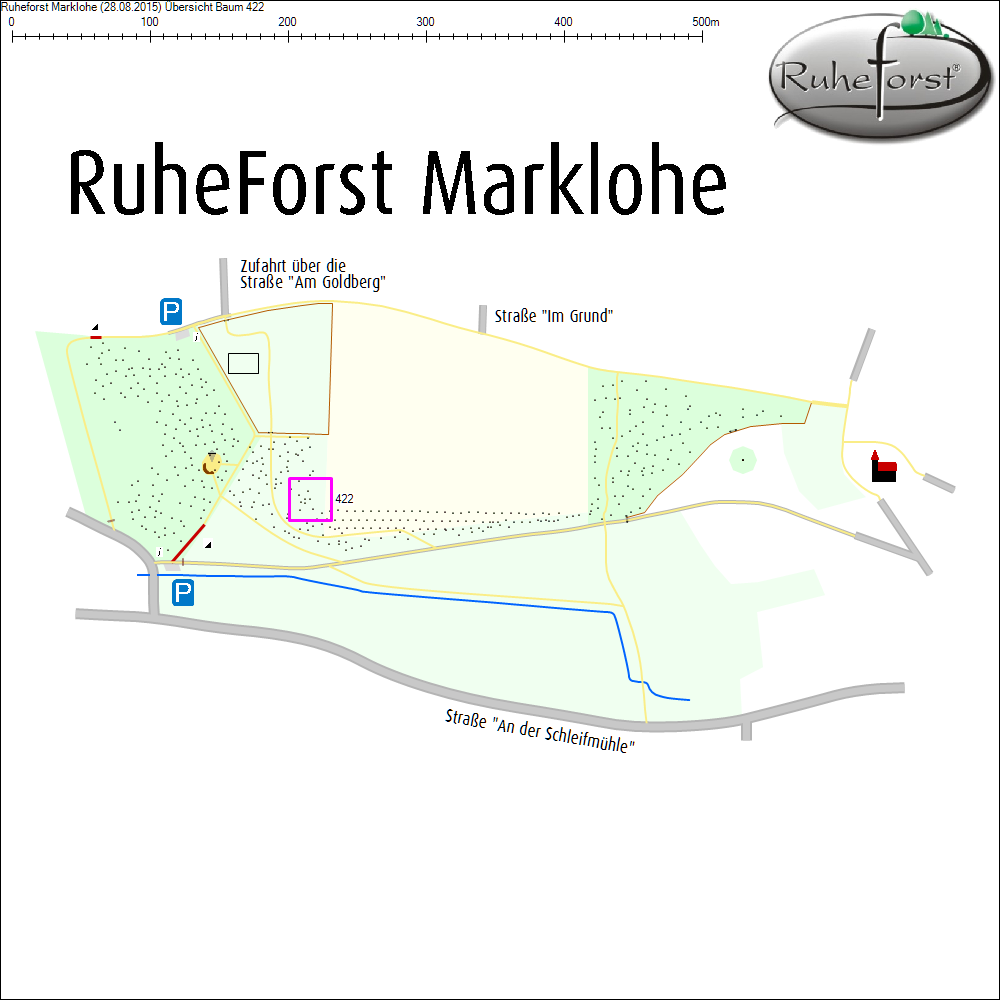 &Uuml;bersichtskarte zu Baum 422