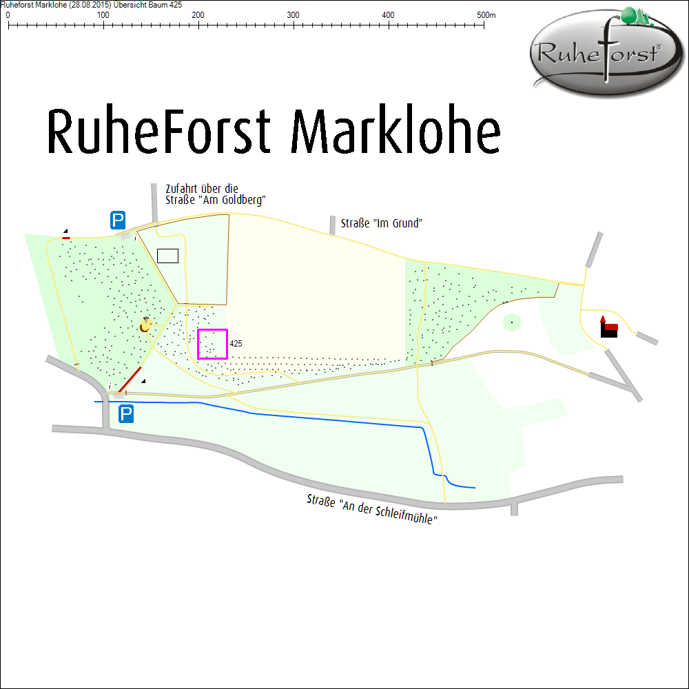 &Uuml;bersichtskarte zu Baum 425